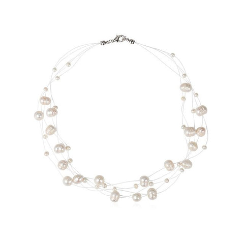 Natural freshwater pearl necklace
