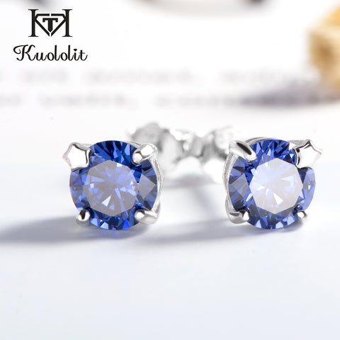 Kuololit Tanzanite Gemstone Stud Earrings