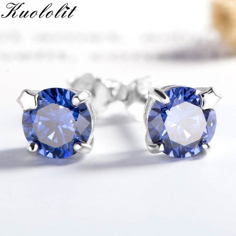 Kuololit Tanzanite Gemstone Stud Earrings