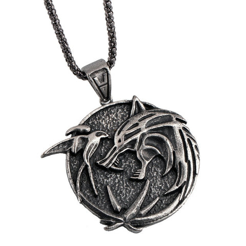 Vintage Gothic Fashion Witcher Wizard Pendant Necklace