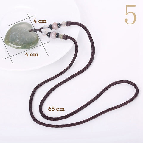 Yumten Turquoise Pendant Necklaces Long Women